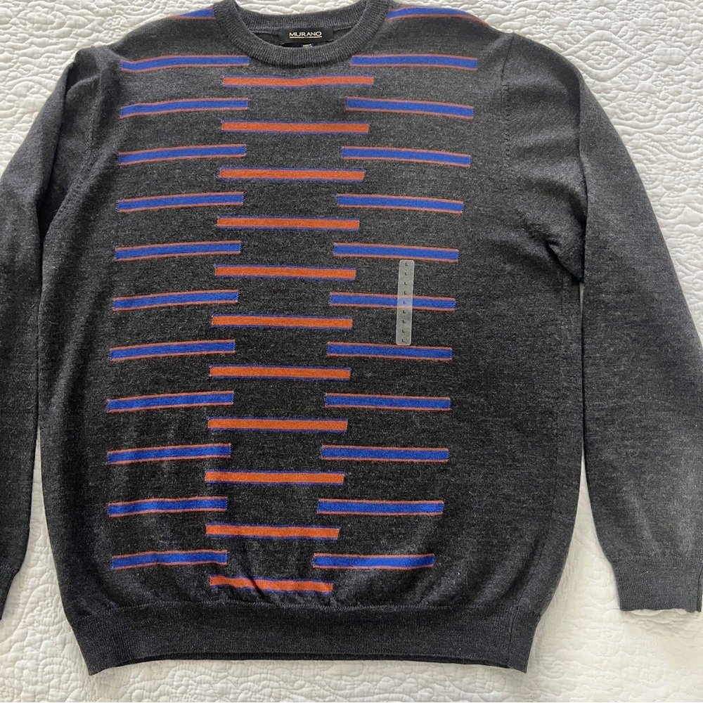 NWT Murano Men’s Crewneck Sweater 100% Merino Wool Made in Australia L